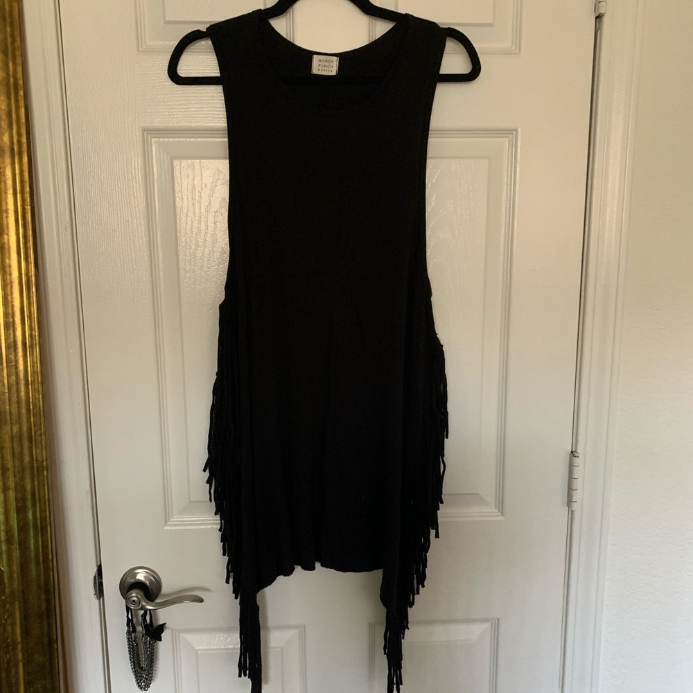 Honey Punch Fringe Mini Dress